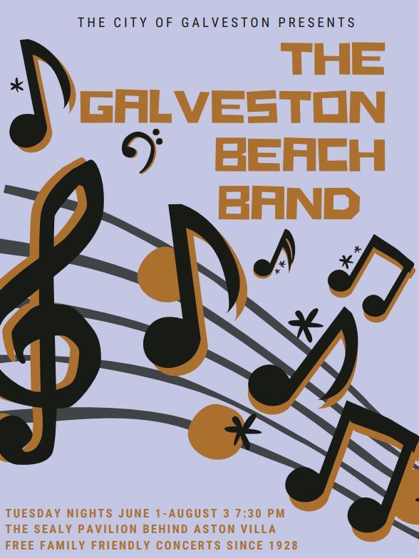 Galveston summer band concert series returns Tuesday!!