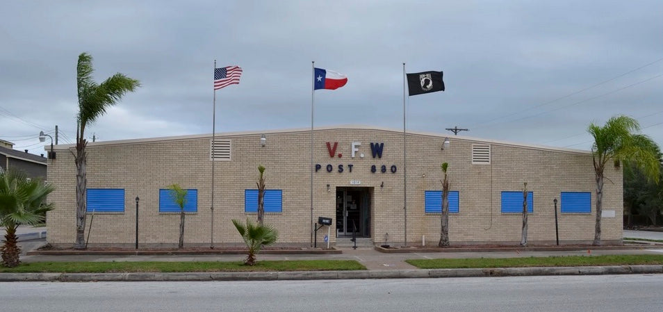 Galveston VFW Post 880 located on the corner of 24th Street and Ave K