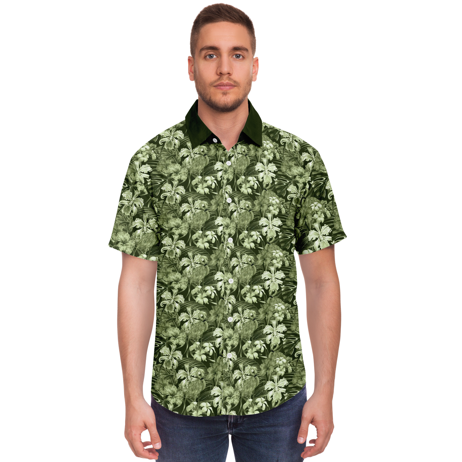 Flamingo Island Shirt Green