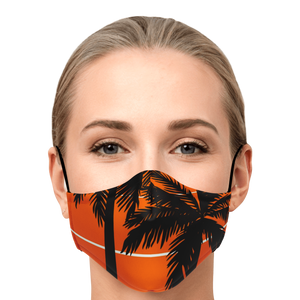 Sunset Palm Face Mask