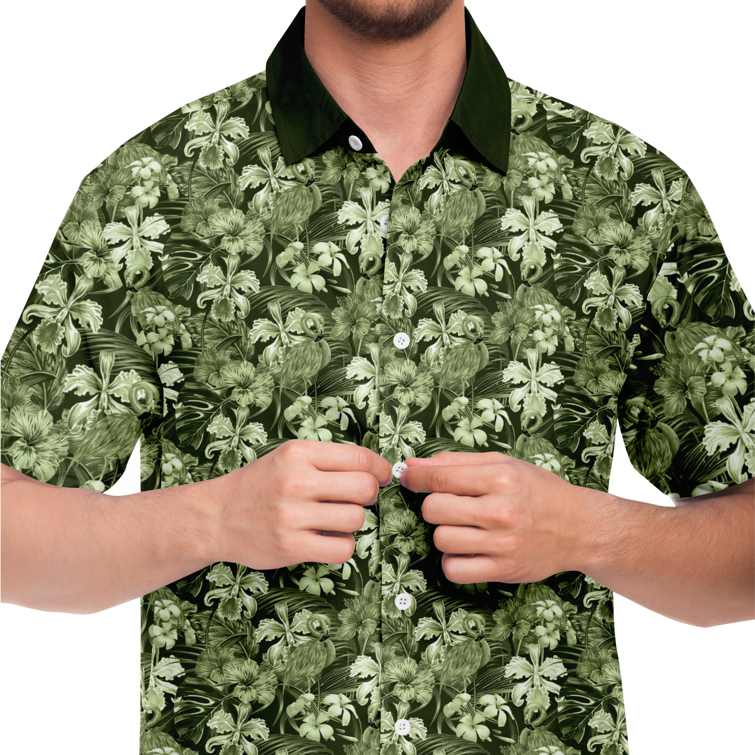 Flamingo Island Shirt Green