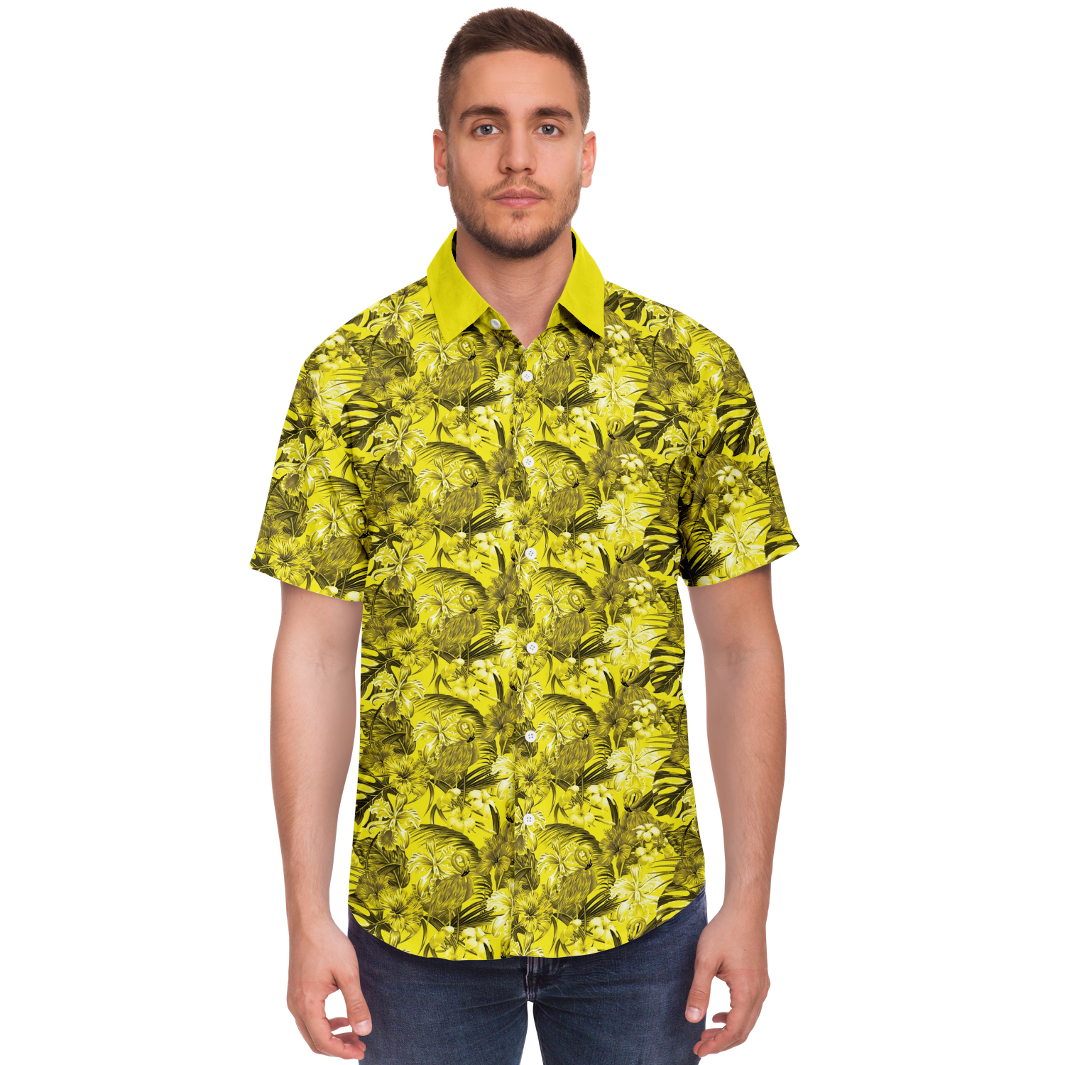 Flamingo Island Shirt Yellow
