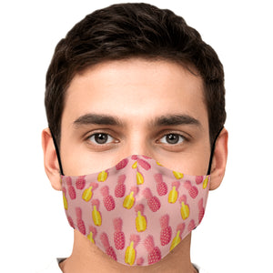Pink Pineapple Face Mask