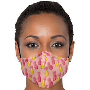 Pink Pineapple Face Mask