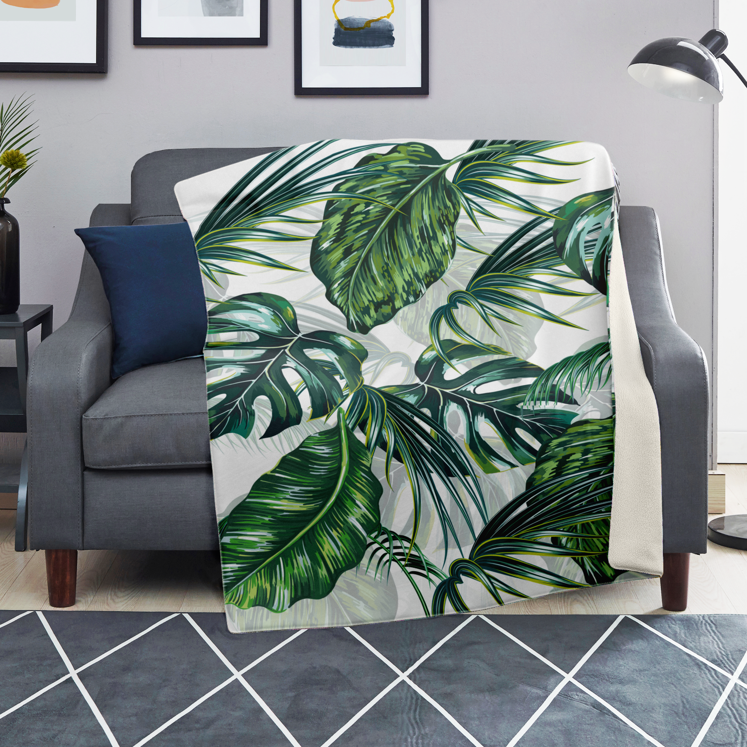 Tropical Leaves Blanket