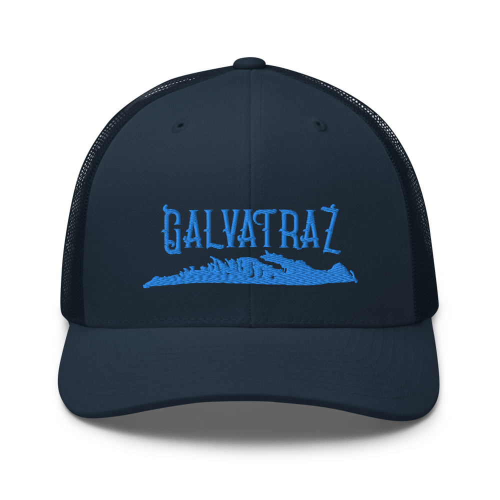 Galvatraz Island - Trucker Hat Blue Embroidery