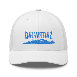 Galvatraz Island - Trucker Hat Blue Embroidery