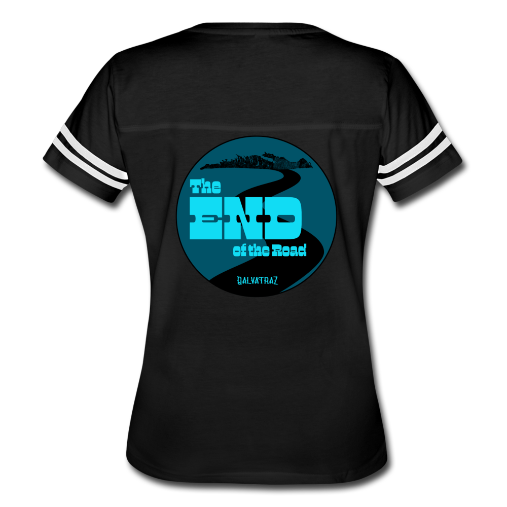 The END of the Road - Women’s Vintage Sport T-Shirt - black/white
