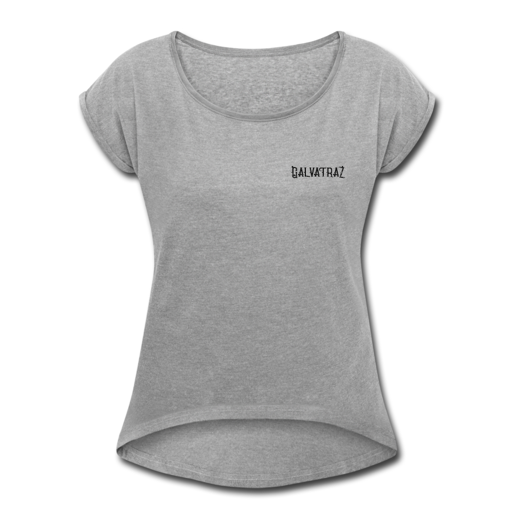 Dos Isle - Women's Roll Cuff T-Shirt - heather gray