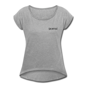 Dos Isle - Women's Roll Cuff T-Shirt - heather gray