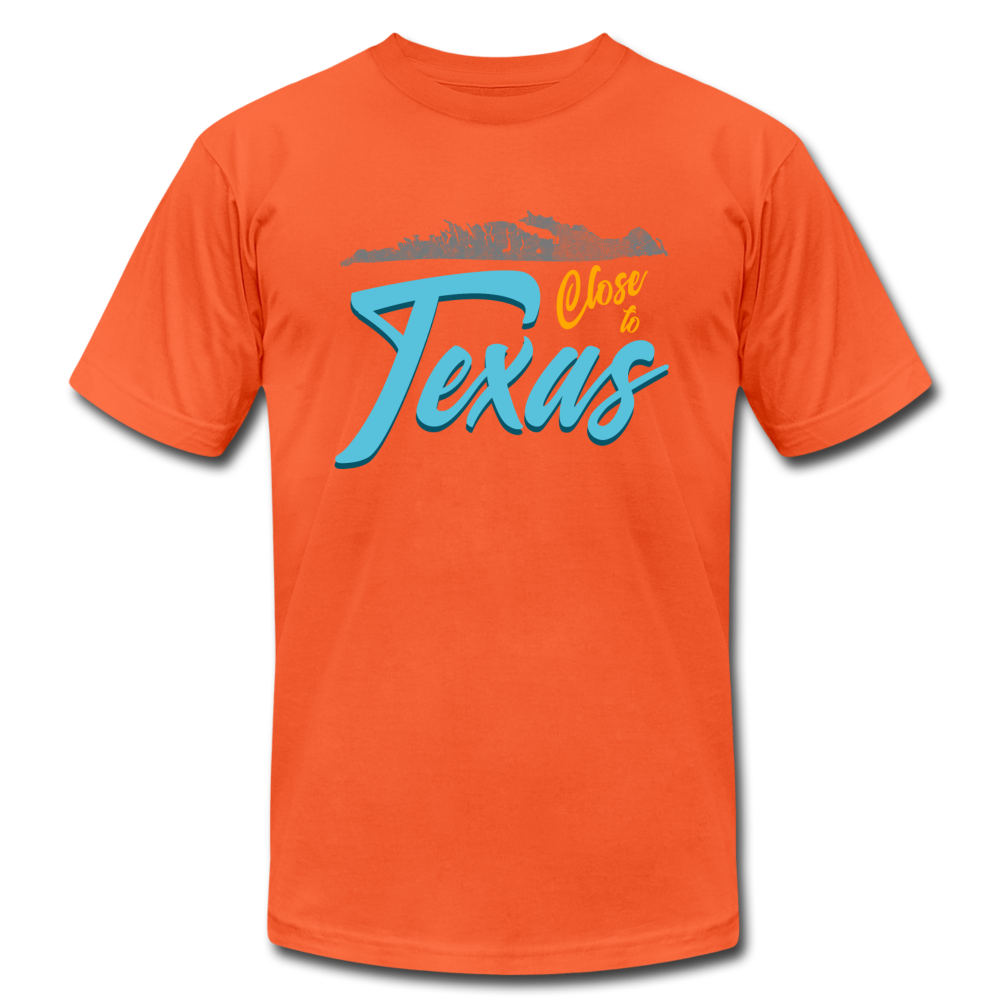 Close to Texas - Men's Unisex Jersey T-Shirt by Bella + Canvas - orange