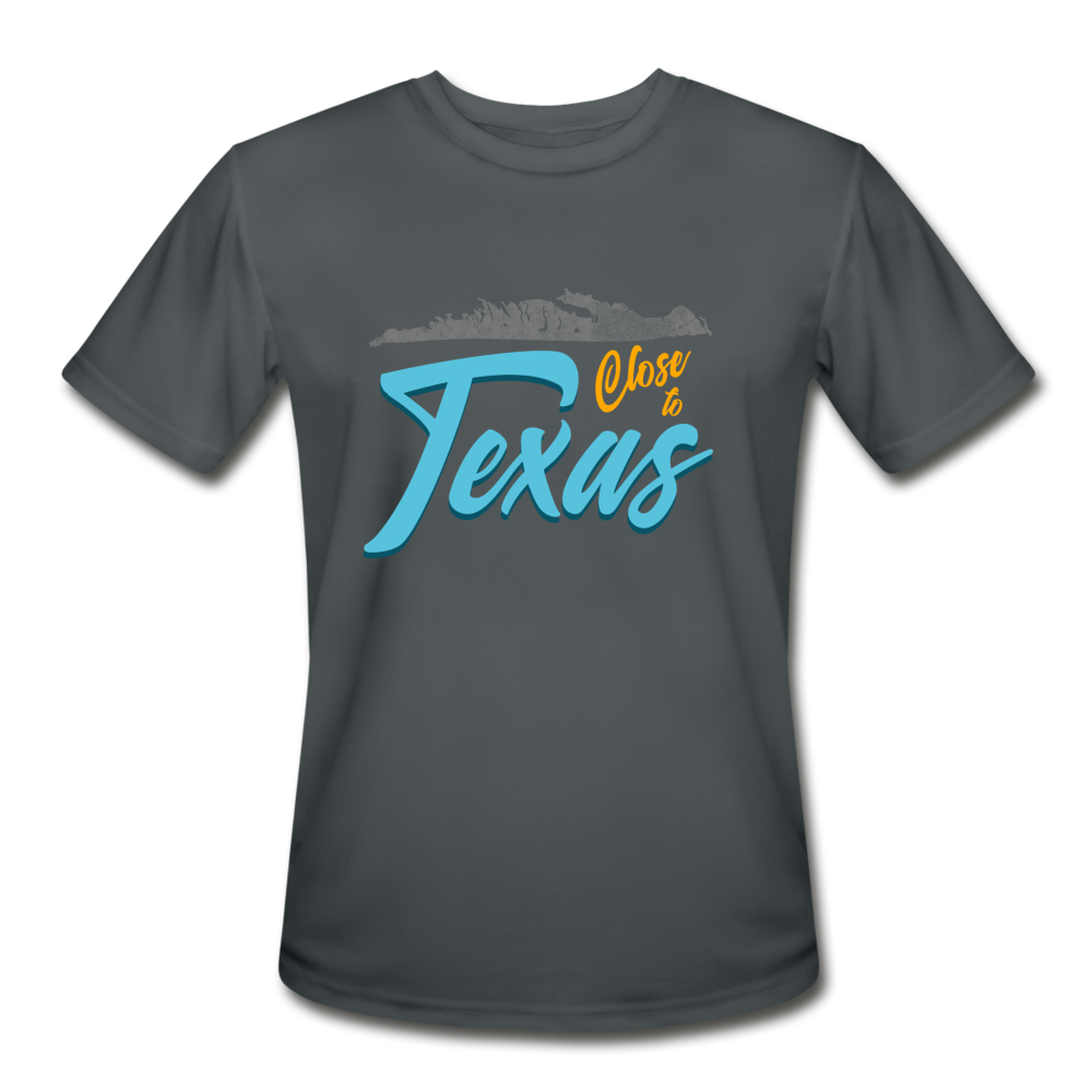 Close to Texas - Men’s Moisture Wicking Performance T-Shirt - charcoal