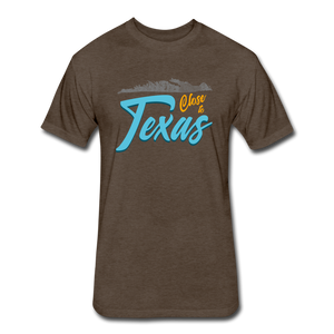 Close to Texas -  Men's Fitted Cotton/Poly T-Shirt by Next Level - heather espresso