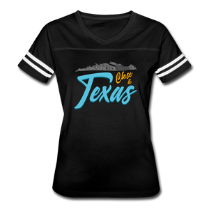 Close to Texas -  Women’s Vintage Sport T-Shirt - black/white