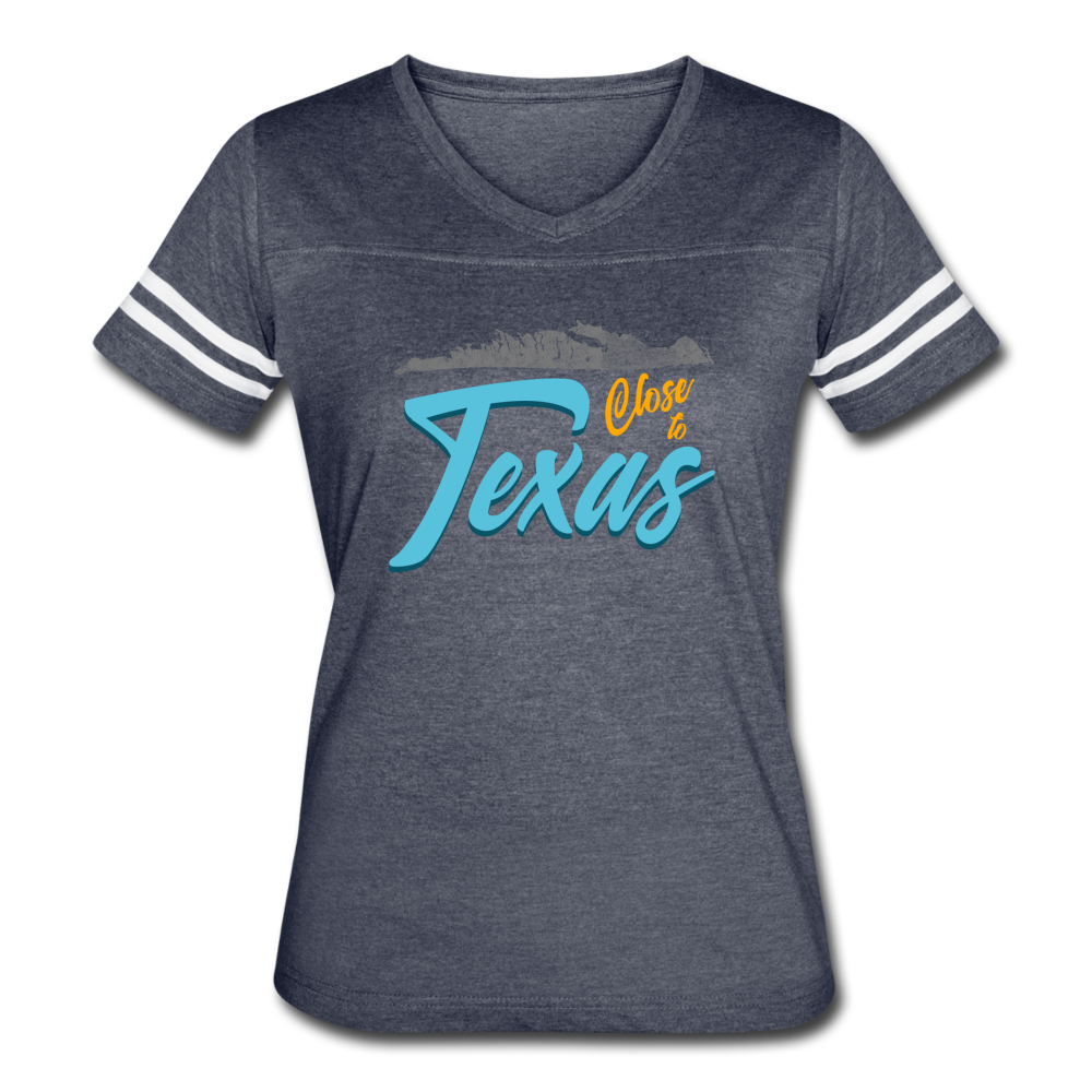 Close to Texas -  Women’s Vintage Sport T-Shirt - vintage navy/white