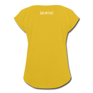 Close to Texas - Women's Roll Cuff T-Shirt - mustard yellow