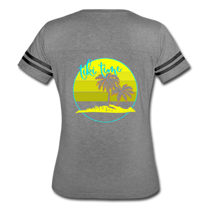 Tiki Time - Women’s Vintage Sport T-Shirt - heather gray/charcoal