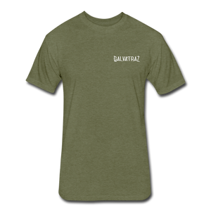Tiki Time -  Men's Fitted Cotton/Poly T-Shirt by Next Level - heather military green