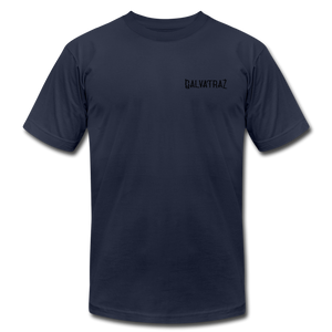 island hideaway -  Men's Unisex Jersey T-Shirt by Bella + Canvas - navy