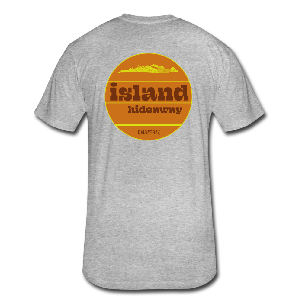 island hideaway -  Men's Fitted Cotton/Poly T-Shirt by Next Level - heather gray
