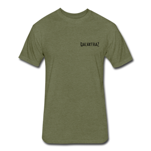 island hideaway -  Men's Fitted Cotton/Poly T-Shirt by Next Level - heather military green