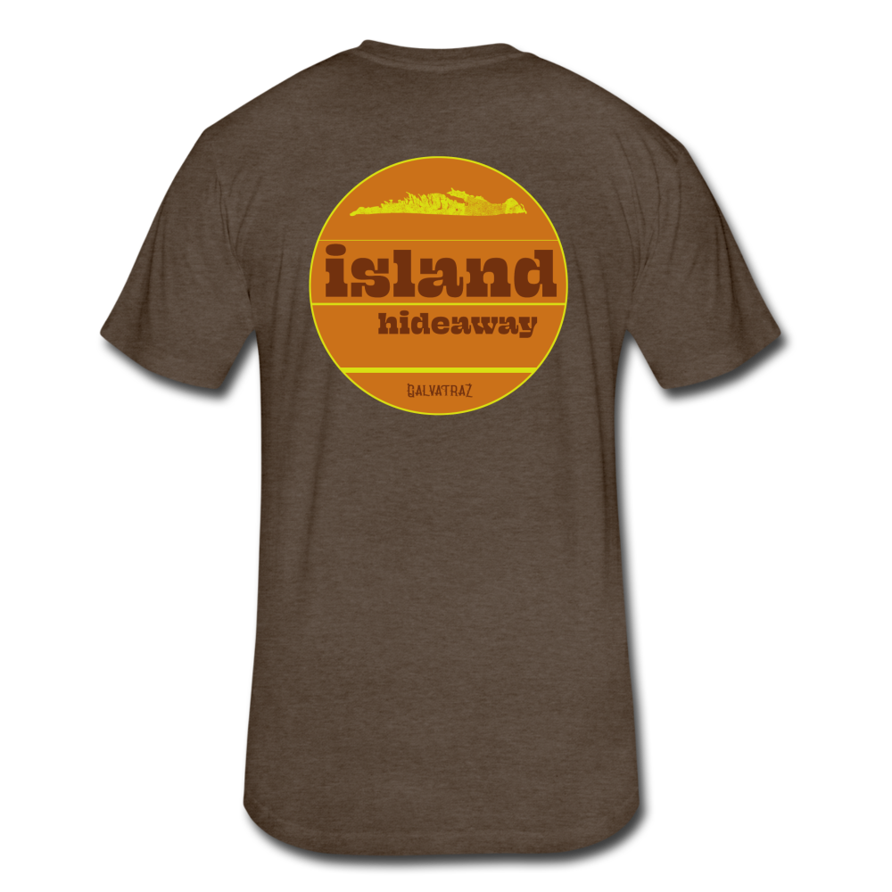 island hideaway -  Men's Fitted Cotton/Poly T-Shirt by Next Level - heather espresso