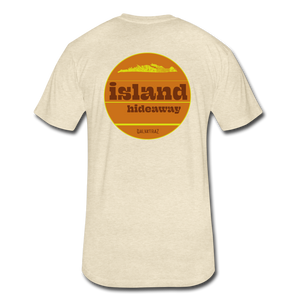 island hideaway -  Men's Fitted Cotton/Poly T-Shirt by Next Level - heather cream