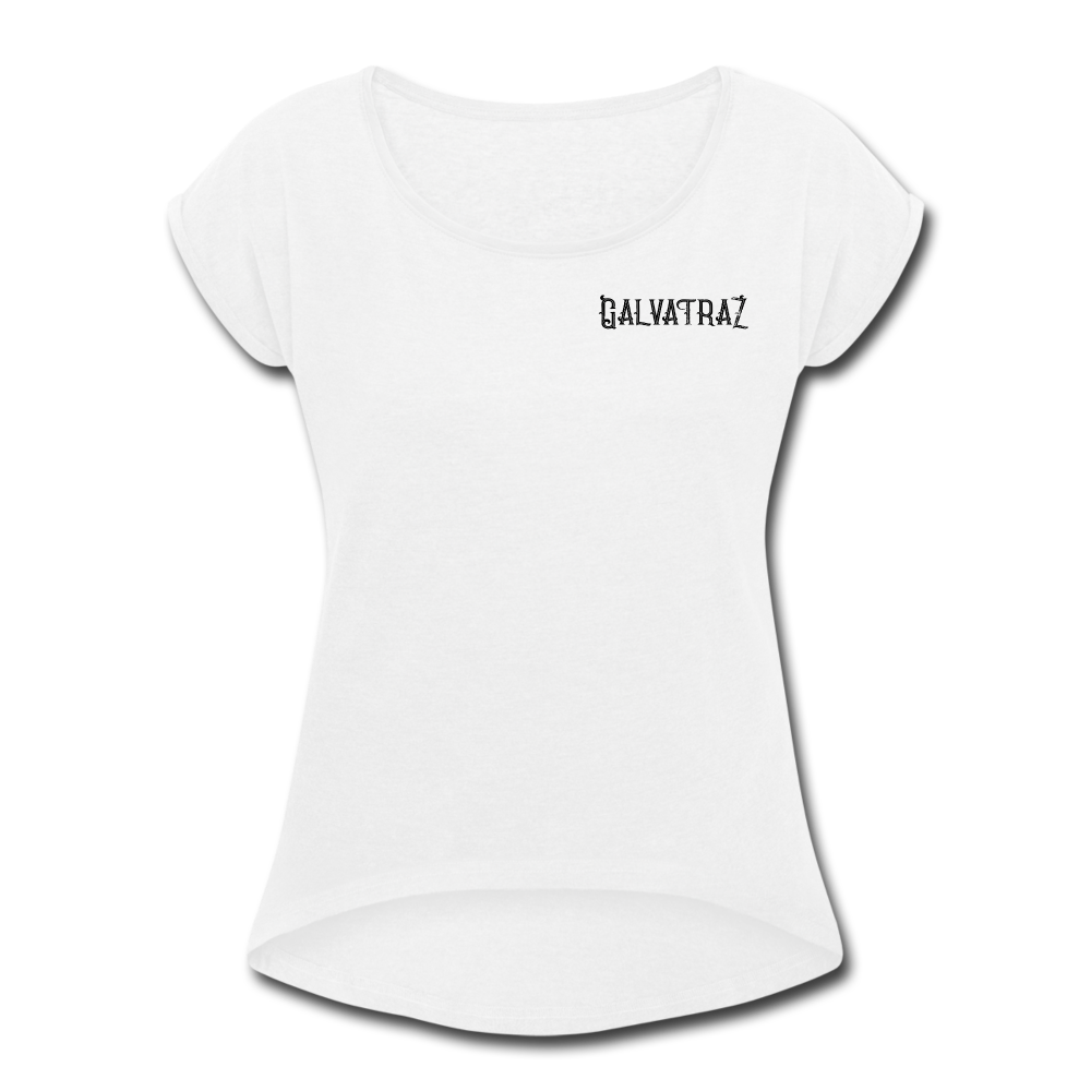 island hideaway - Women's Roll Cuff T-Shirt - white