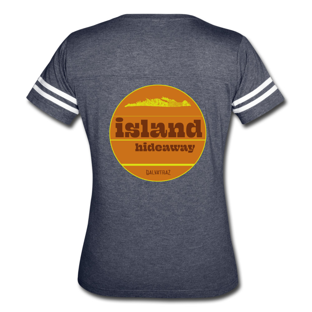 island hideaway -  Women’s Vintage Sport T-Shirt - vintage navy/white