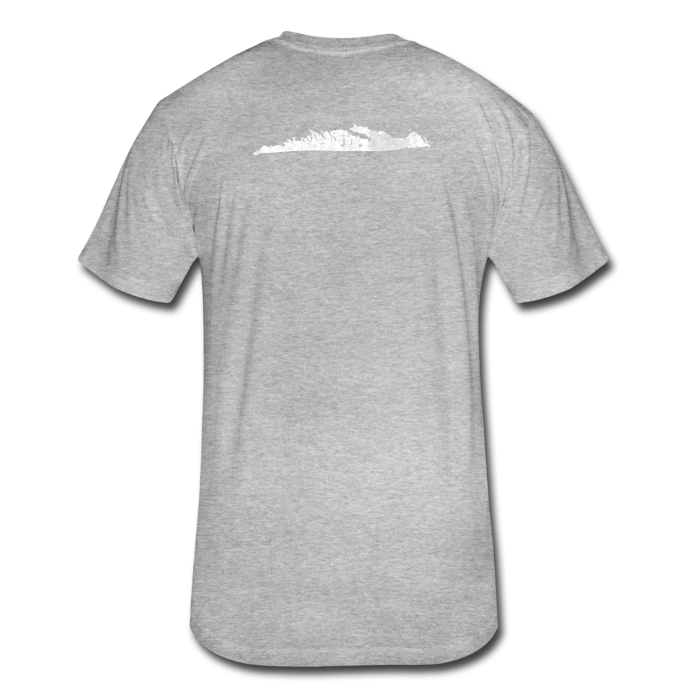 Island - Men's Fitted Cotton/Poly T-Shirt by Next Level - heather gray
