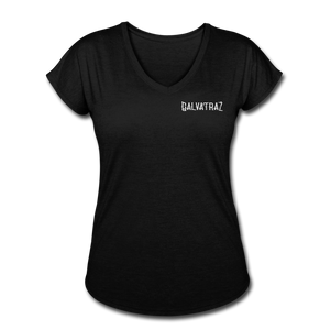 Island - Women's Tri-Blend V-Neck T-Shirt - black