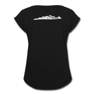 Island - Women's Roll Cuff T-Shirt - black