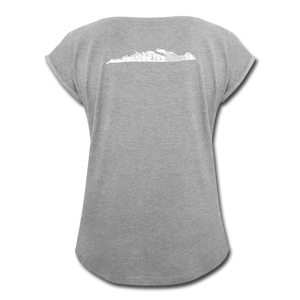Island - Women's Roll Cuff T-Shirt - heather gray