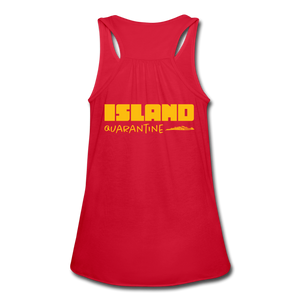Island Quaratine - Women's Flowy Tank Top by Bella - red