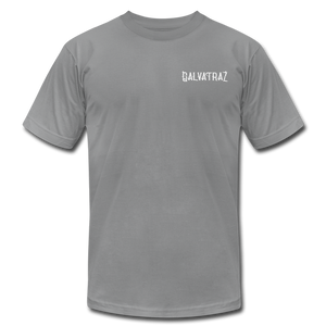 Island Quaratine - Unisex Jersey T-Shirt by Bella + Canvas - slate