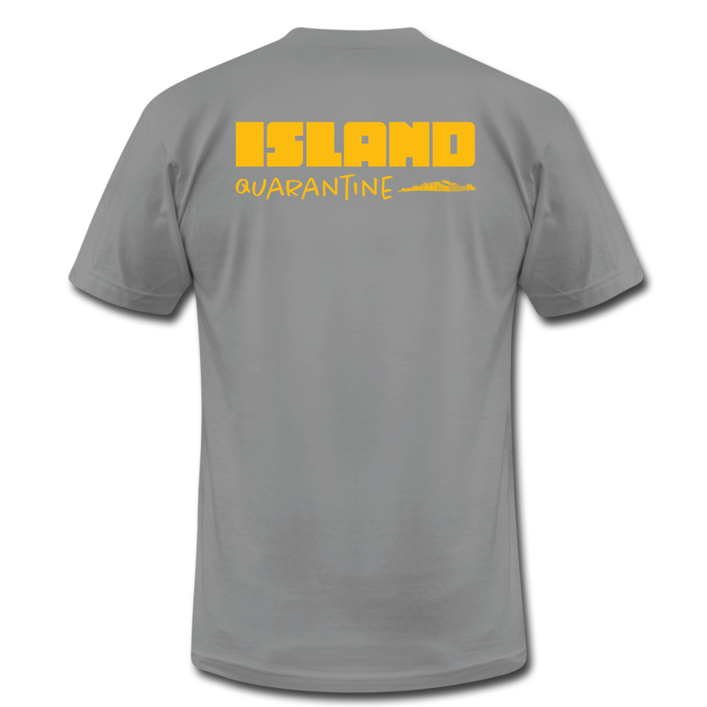 Island Quaratine - Unisex Jersey T-Shirt by Bella + Canvas - slate