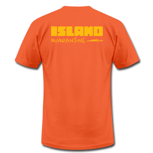 Island Quaratine - Unisex Jersey T-Shirt by Bella + Canvas - orange