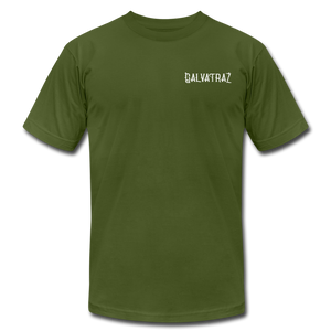 Island Quaratine - Unisex Jersey T-Shirt by Bella + Canvas - olive