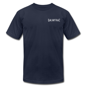 Island Quaratine - Unisex Jersey T-Shirt by Bella + Canvas - navy