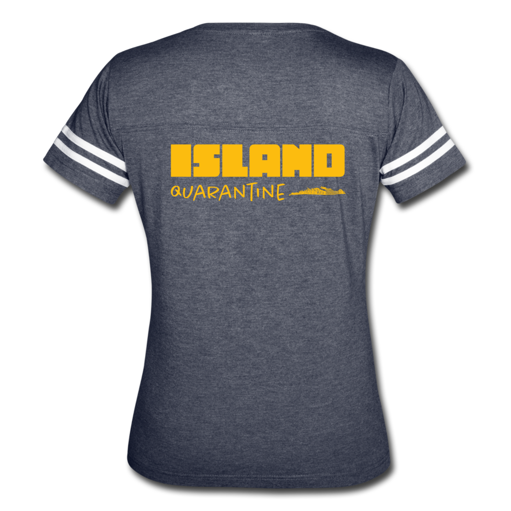 Island Quaratine - Women’s Vintage Sport T-Shirt - vintage navy/white