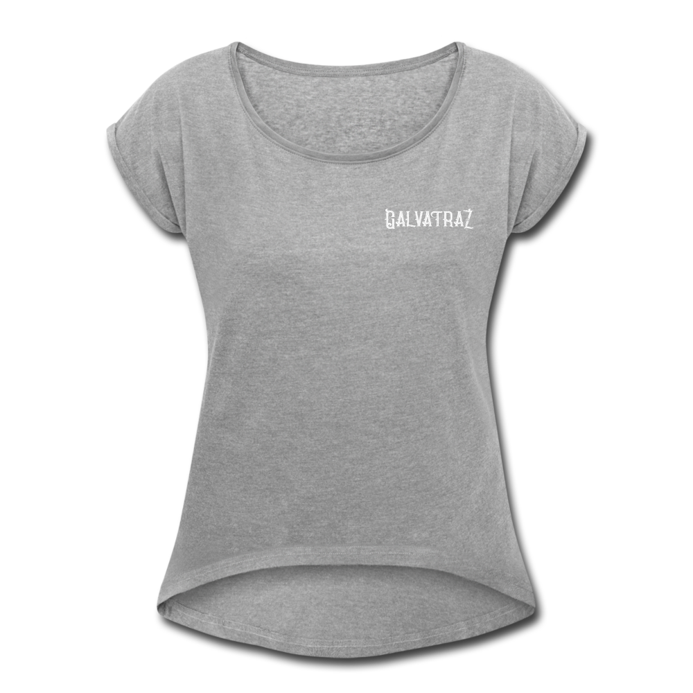 Island Bound - Women's Roll Cuff T-Shirt - heather gray