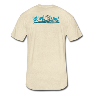Island Bound - Men's Fitted Cotton/Poly T-Shirt by Next Level - heather cream