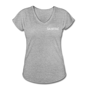 Island Bound - Women's Tri-Blend V-Neck T-Shirt - heather gray