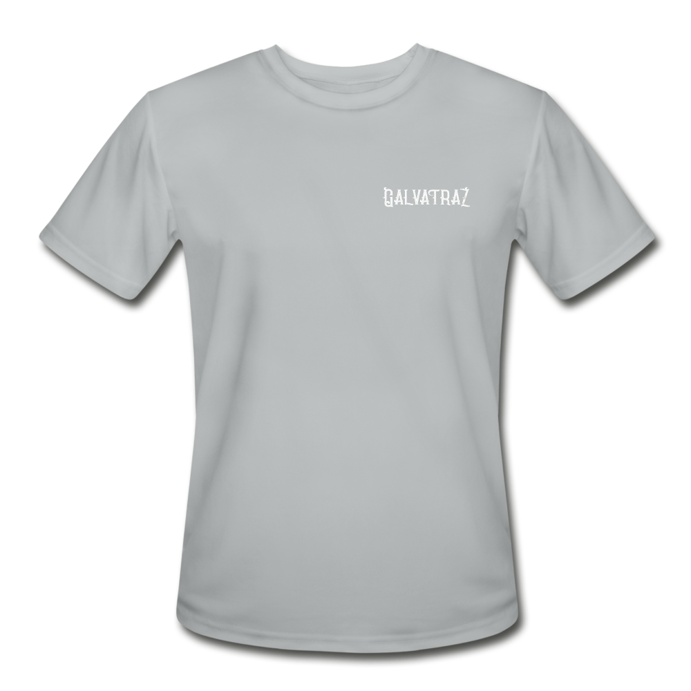 Island Bound - Men’s Moisture Wicking Performance T-Shirt - silver