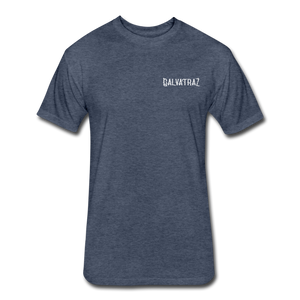 Living the quarantine dream - Men's Fitted Cotton/Poly T-Shirt by Next Level - heather navy