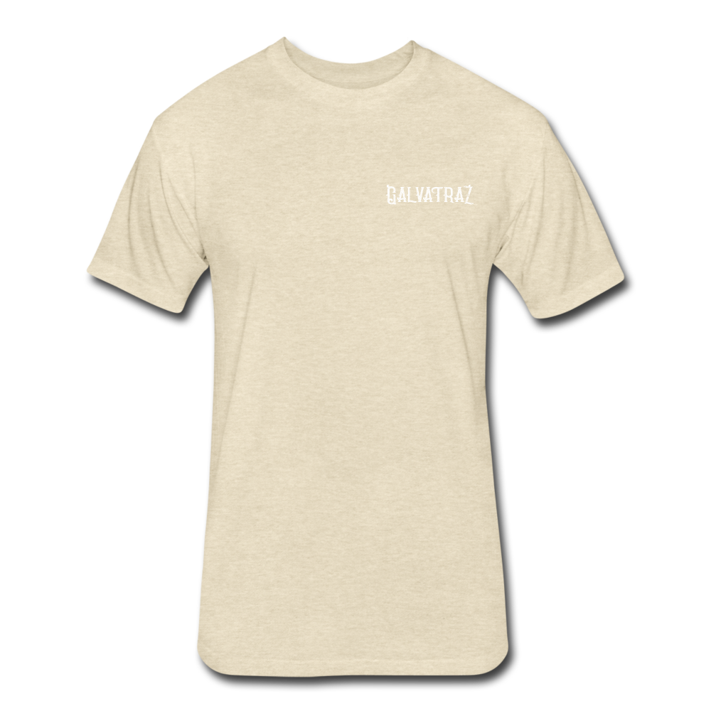 Living the quarantine dream - Men's Fitted Cotton/Poly T-Shirt by Next Level - heather cream
