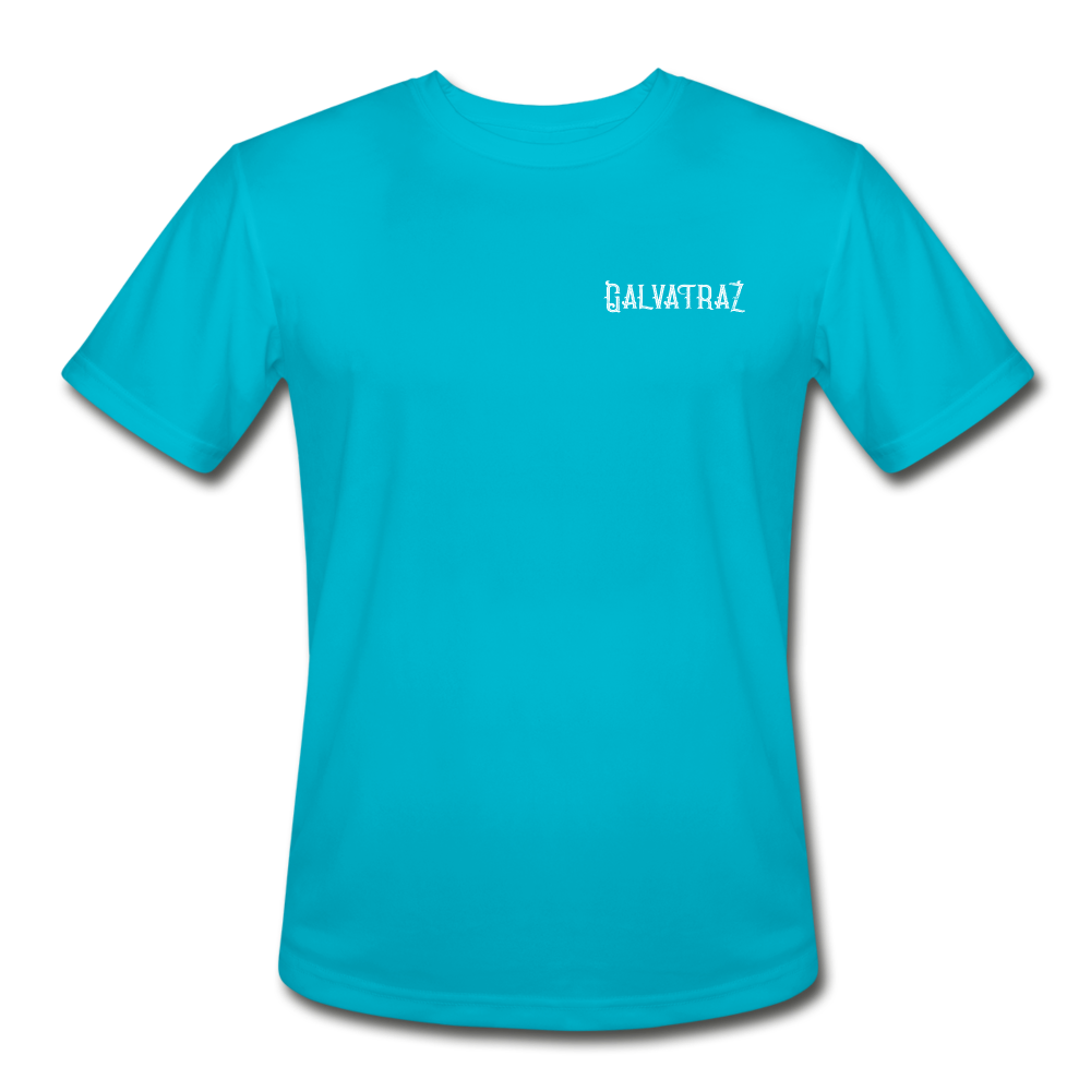 Living the quarantine dream - Men’s Moisture Wicking Performance T-Shirt - turquoise