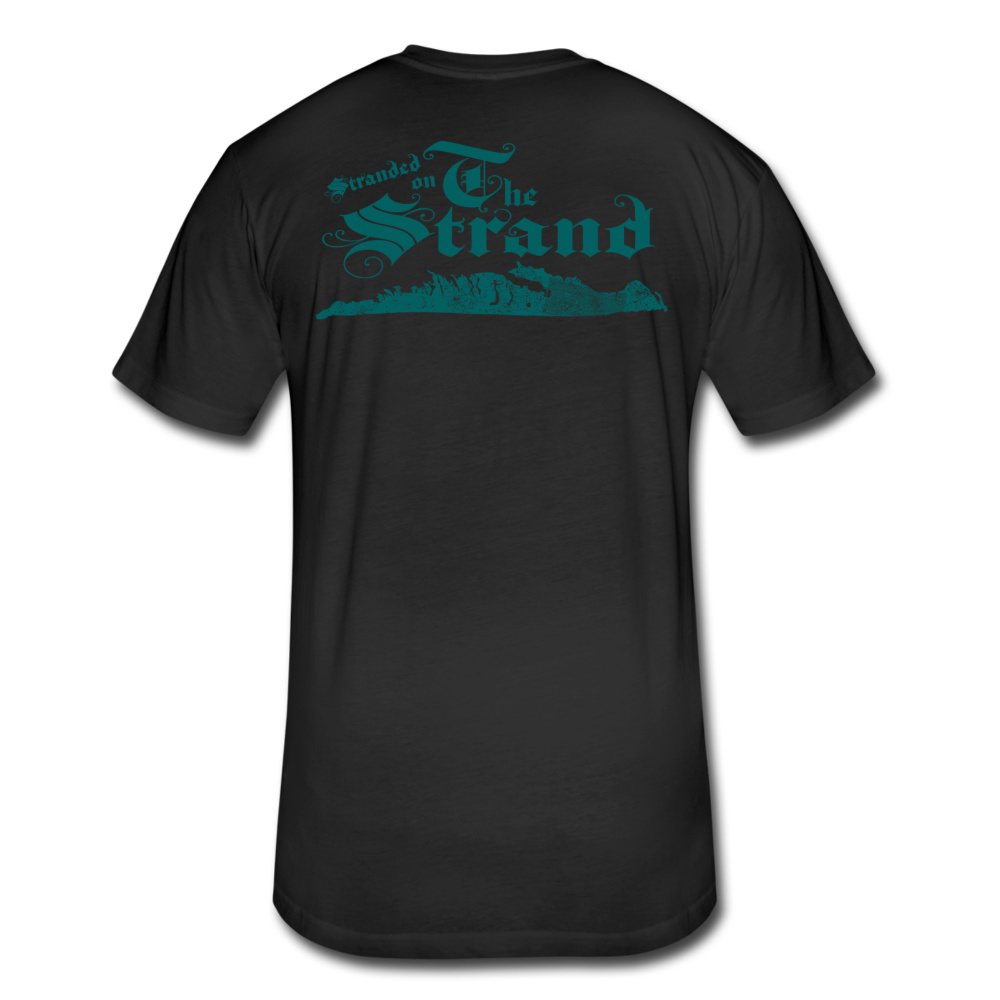 Stranded On The Strand - Fitted Cotton/Poly T-Shirt by Next Level - black