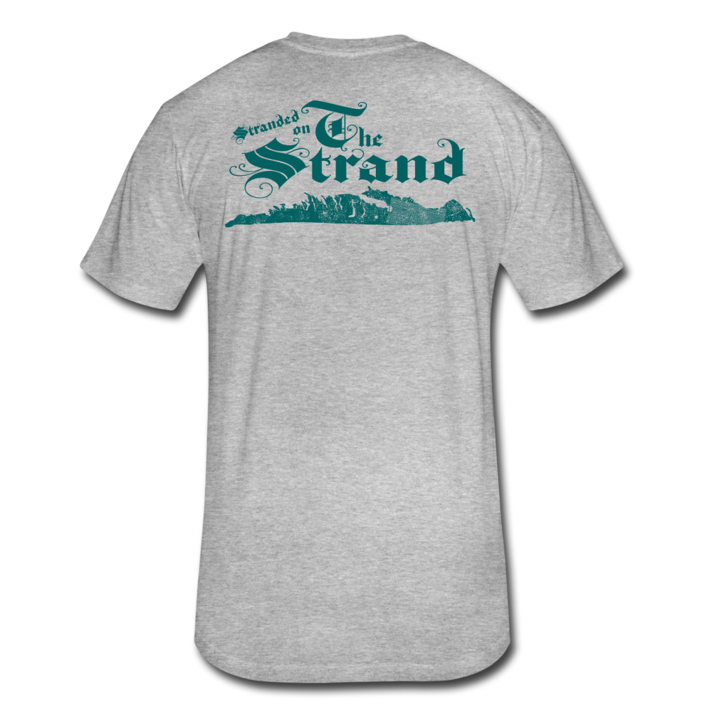 Stranded On The Strand - Fitted Cotton/Poly T-Shirt by Next Level - heather gray