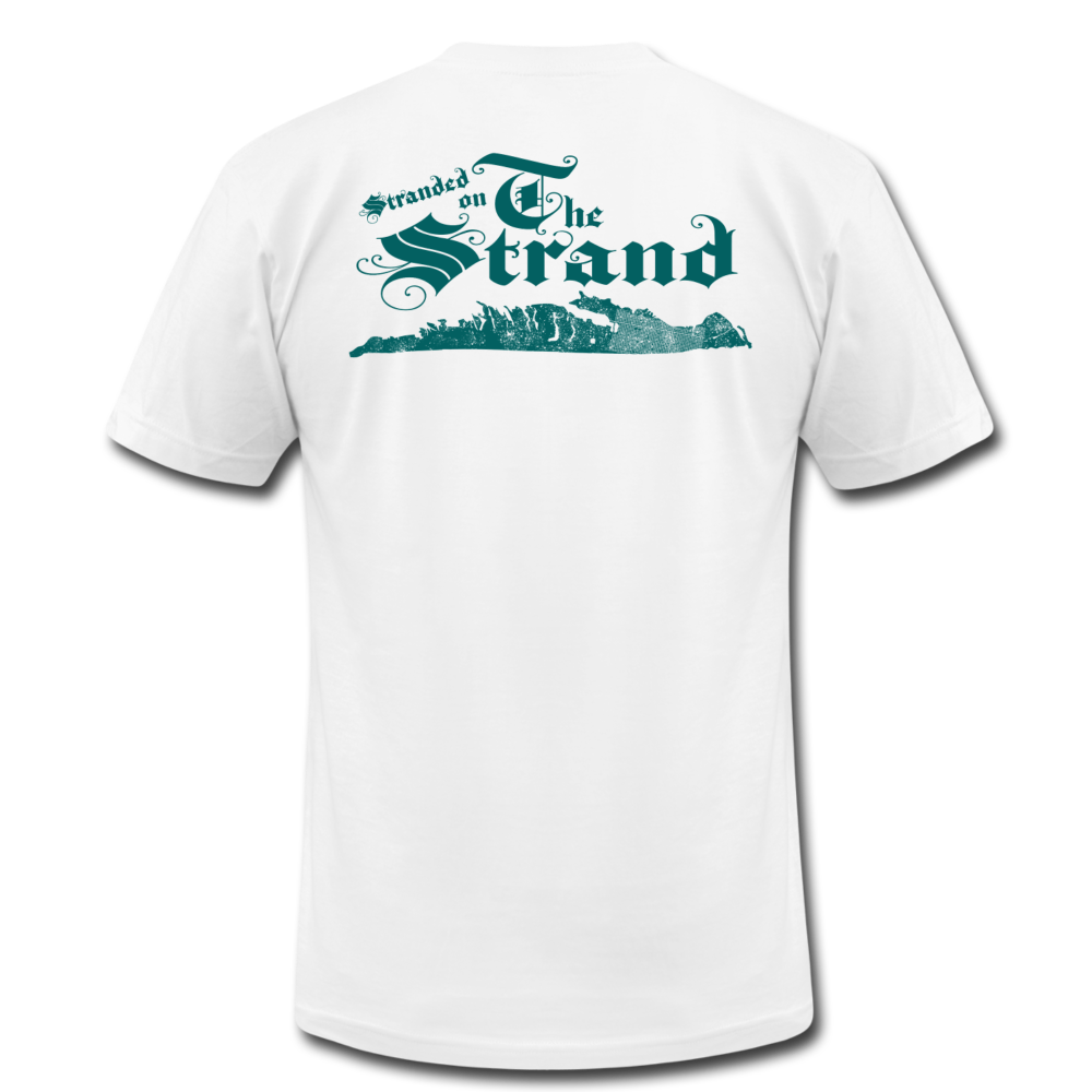 Stranded On The Strand - Unisex Jersey T-Shirt by Bella + Canvas - white